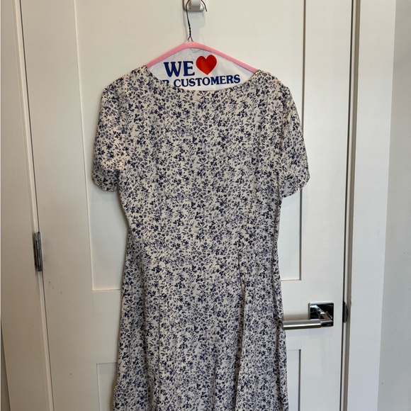 Reformation Blue Floral Dress mini - Picture 5 of 11